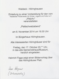 Plattschwatzabend 2014